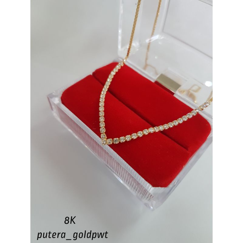 Kalung Emas Model Aurel Kadar 375/8K