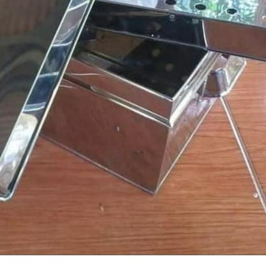 ◄ klakat kukusan segi empat staimer stainless 45 x 45 cm ♝