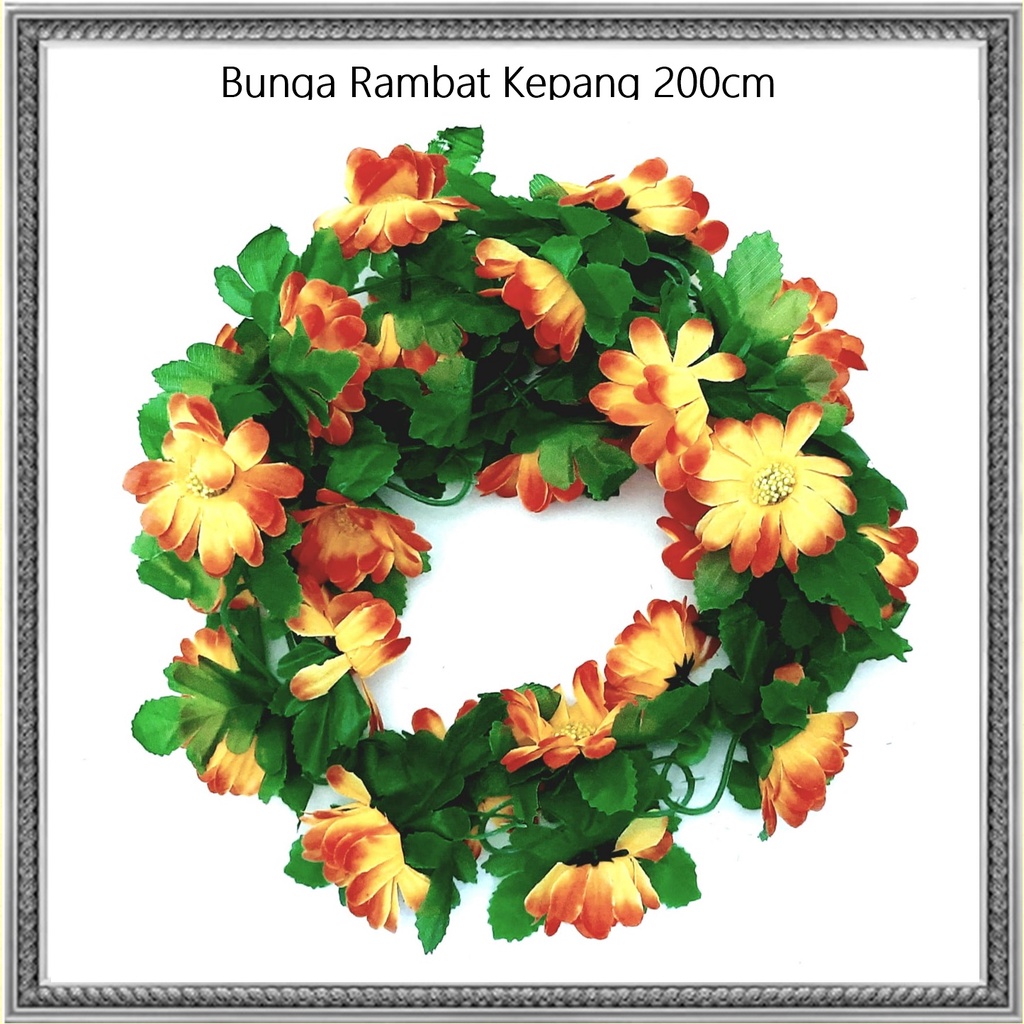 Bunga Rambat Kepang/Bunga Hiasan/Bunga Gantung 200cm
