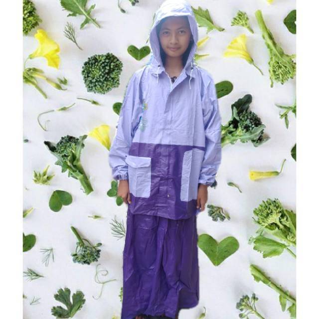 Jas hujan setelan jaket rok wanita  bojonegoro nganjuk dst
