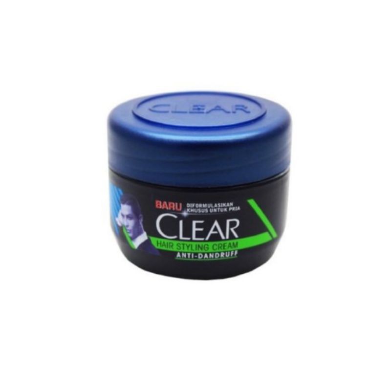 CLEAR HAIR STYLING CREAM ISI 100 GR (ANTI DANDRUFF) ORIGINAL~ASLI 100%