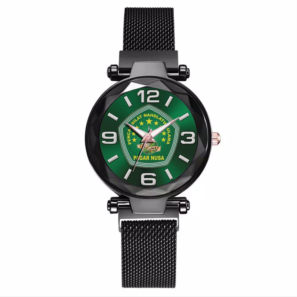 Jam Tangan Wanita Custom - PGNU MOTIF 3 Free Box &amp; Batre Cadangan