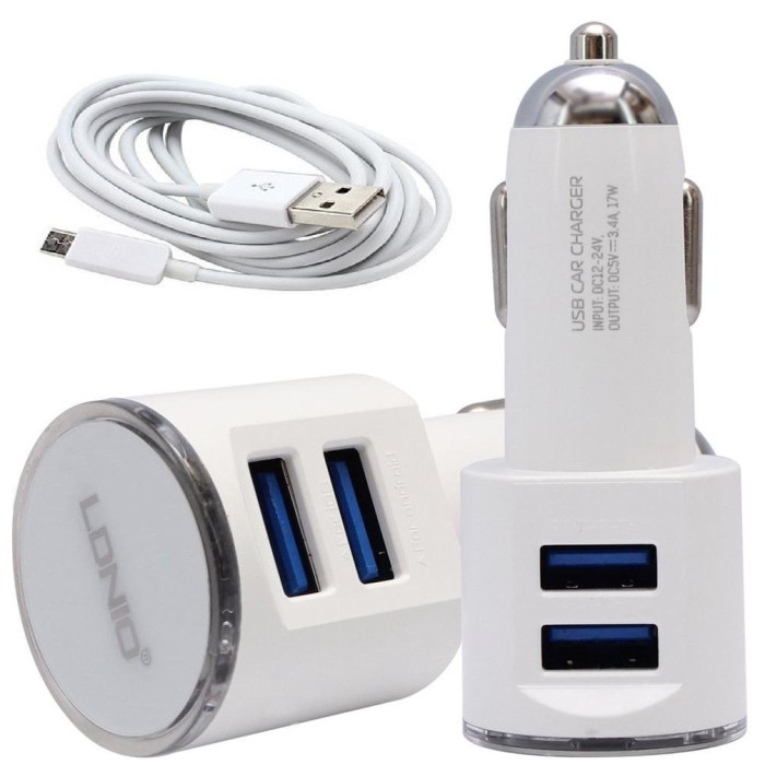 LDNIO C29 Car Charger 2 Port USB Fast Charging