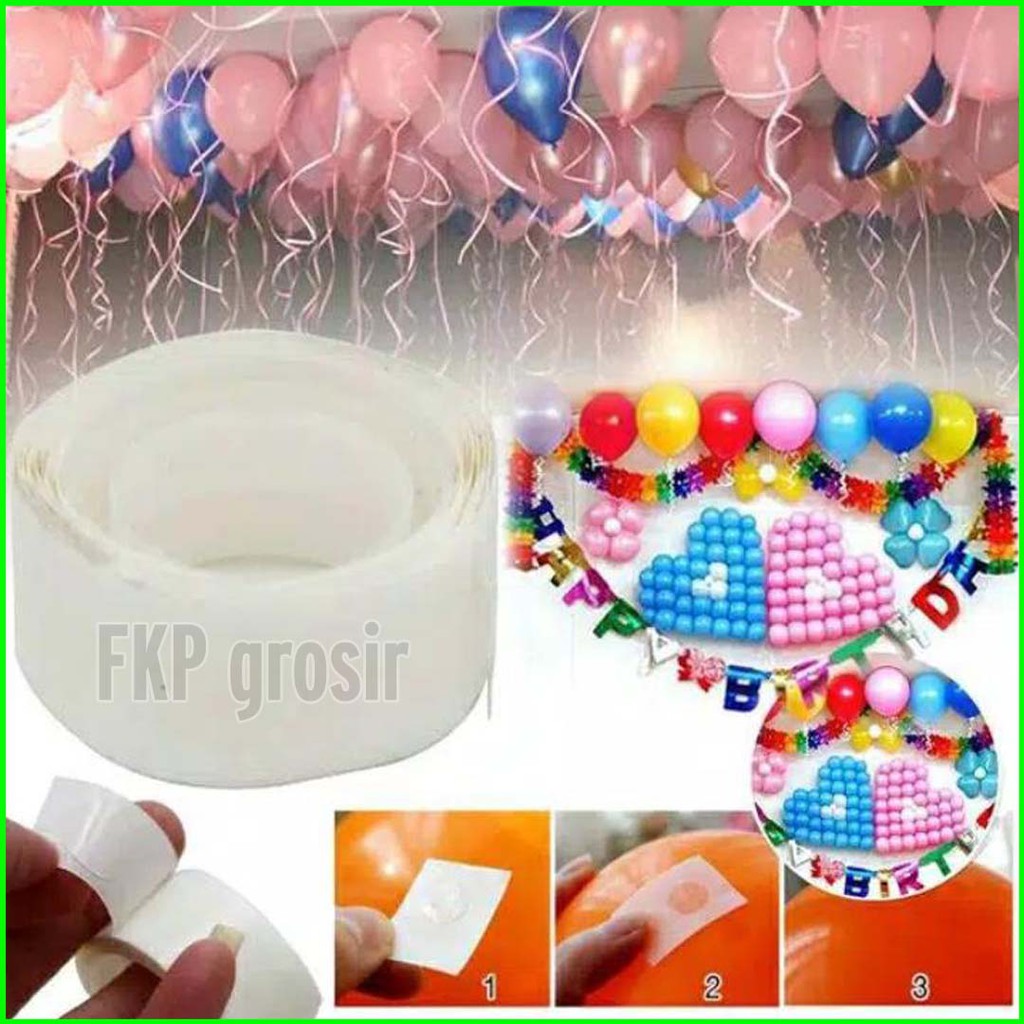 

Lem Balon Silikon Bulat/ Lem Dots/ Lem Aman Untuk Dinding