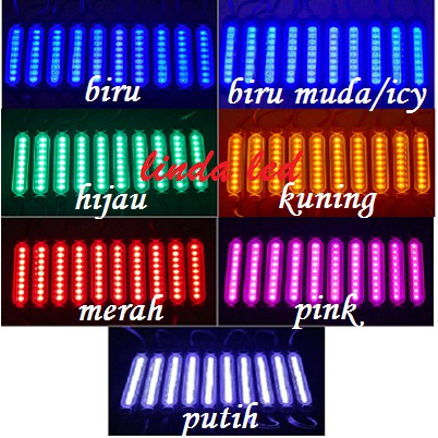 LAMPU LED MODUL 9MATA SMD 8620 12VOLT WATERPROOF 9 MATA 12V 12 V VOLT VARIASI MOBIL ETALASE DEKORASI