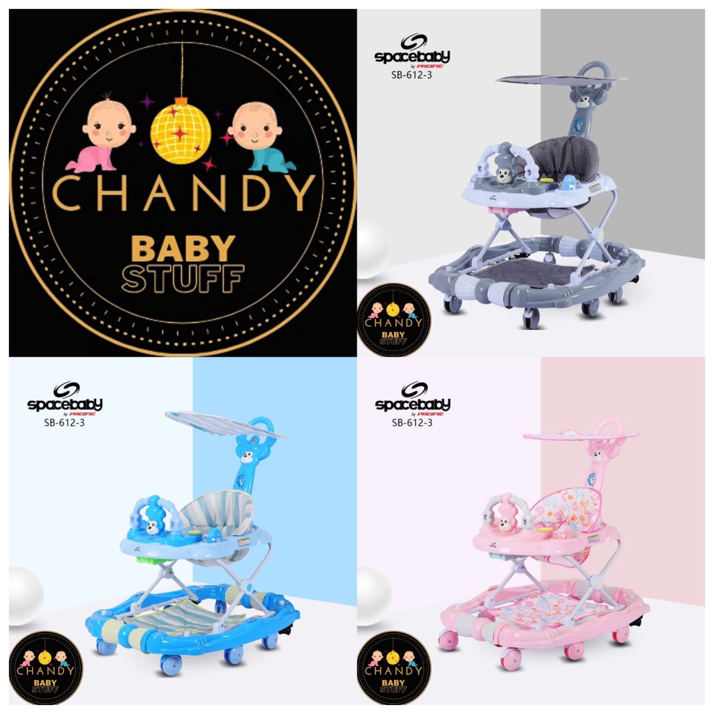 BABY WALKER SPACE BABY SB 612-3 ADA REM DAN BISA AYUN