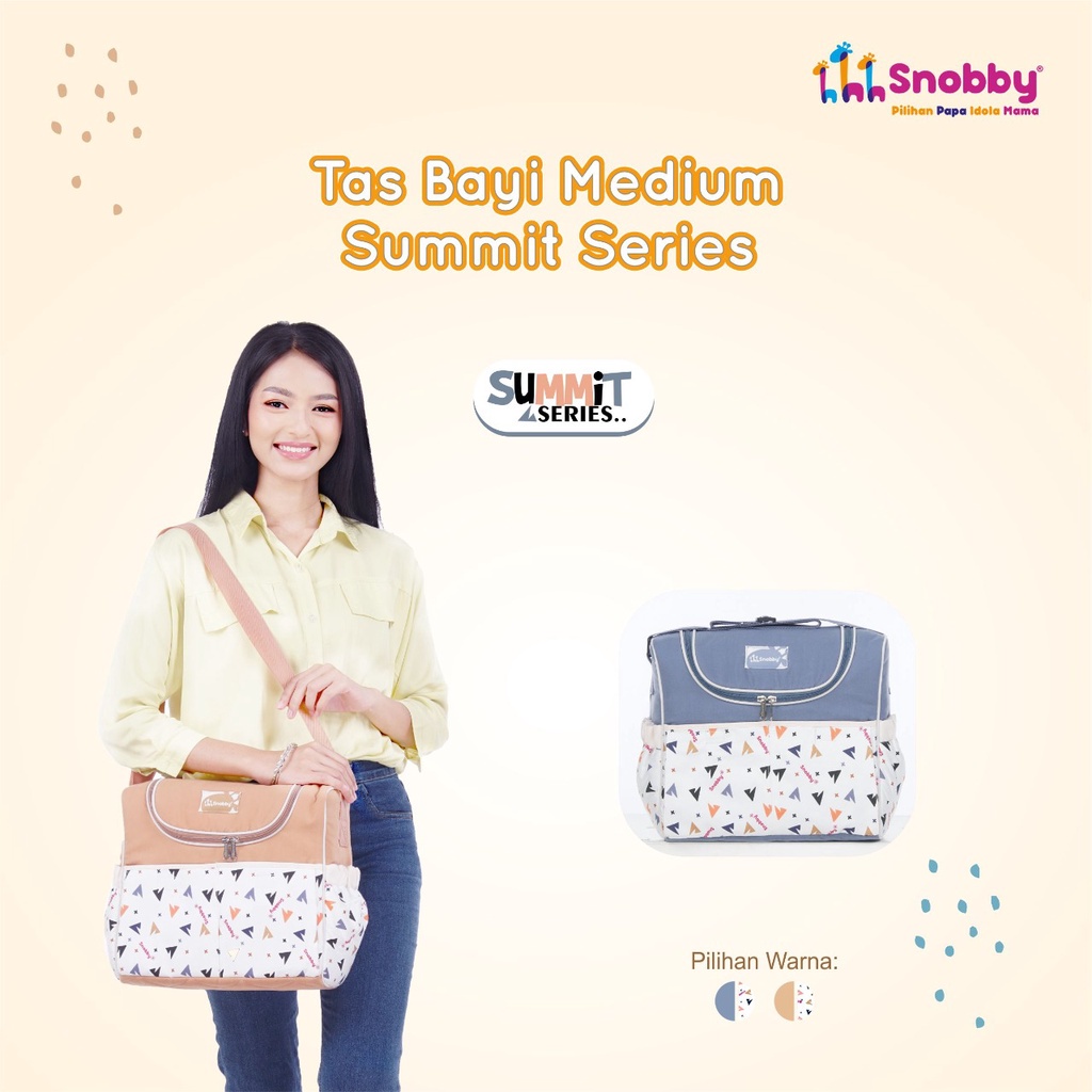 Snobby Tas Bayi Medium Saku Print Summit Series - TPT 6272 - Snobby Tas Bayi Kecil Saku Print Summit