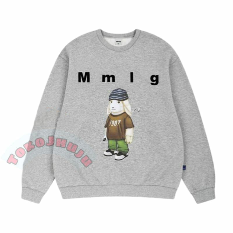 Basic Sweater NCT Doyoung Style MMIG ANJING PUTIH BERTOPI Print DTF