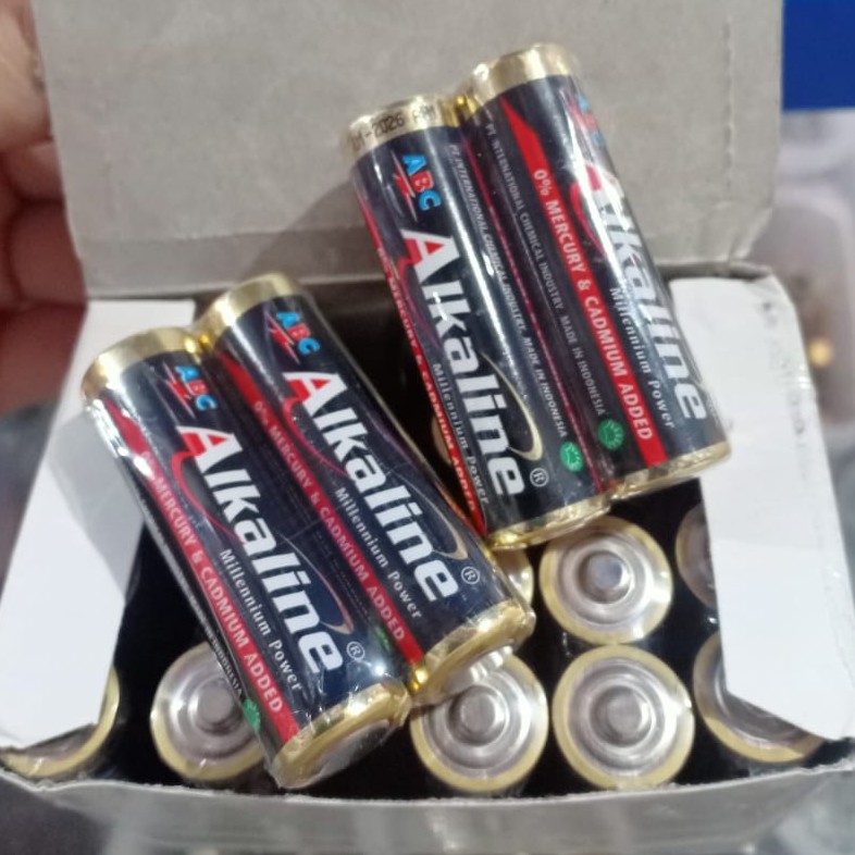 Baterai / Batu Baterai ABC Alkaline AA (A2) isi 2 pcs Baterai Jam Remot