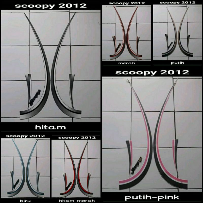 striping / list body motor Scoopy 2012