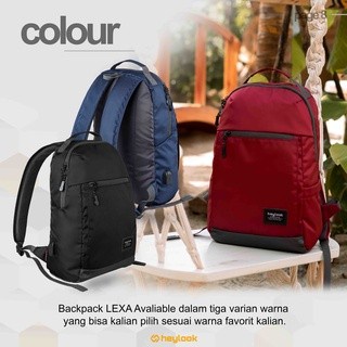 HEYLOOK Project - (Free Raincover) Backpack LEXA Tas Ransel Laptop Pria Wanita Tas Leptop 14-16 inch Tas Punggung Perempuan Tas Sekolah Tas Kuliah Tas Kerja Cowok Terbaru