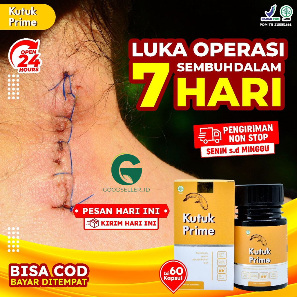 Kapsul Kutuk Prime – Ekstrak Ikan Gabus Atasi Luka Operasi Sembuhkan Diabetes Cepat Keringkan Luka Operasi Cegah Infeksi Pada Luka Cegah Keloid Atasi Luka Bakar Kecelakaan Turunkan Kadar Gula Darah