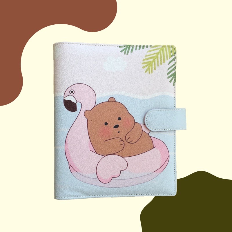 

Binder 20ring 26ring A5 B5 printing motif GRIZZLY / supplier binder