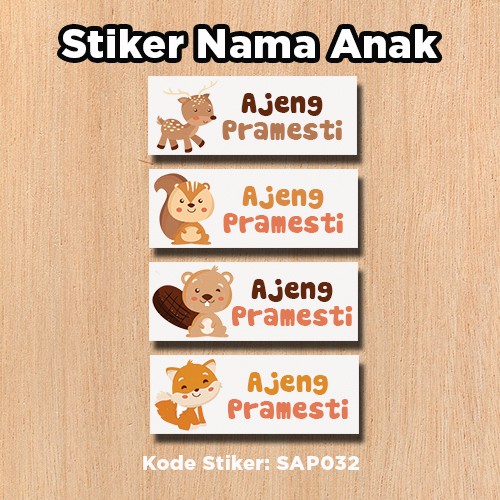 

Stiker Label Nama Anak Brown Squirrel