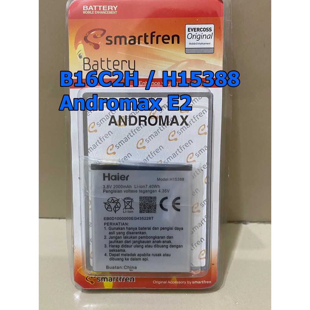 Batre Andromax Smartfren B16C2H - H15388 - CKP Batrai Baterai Batere