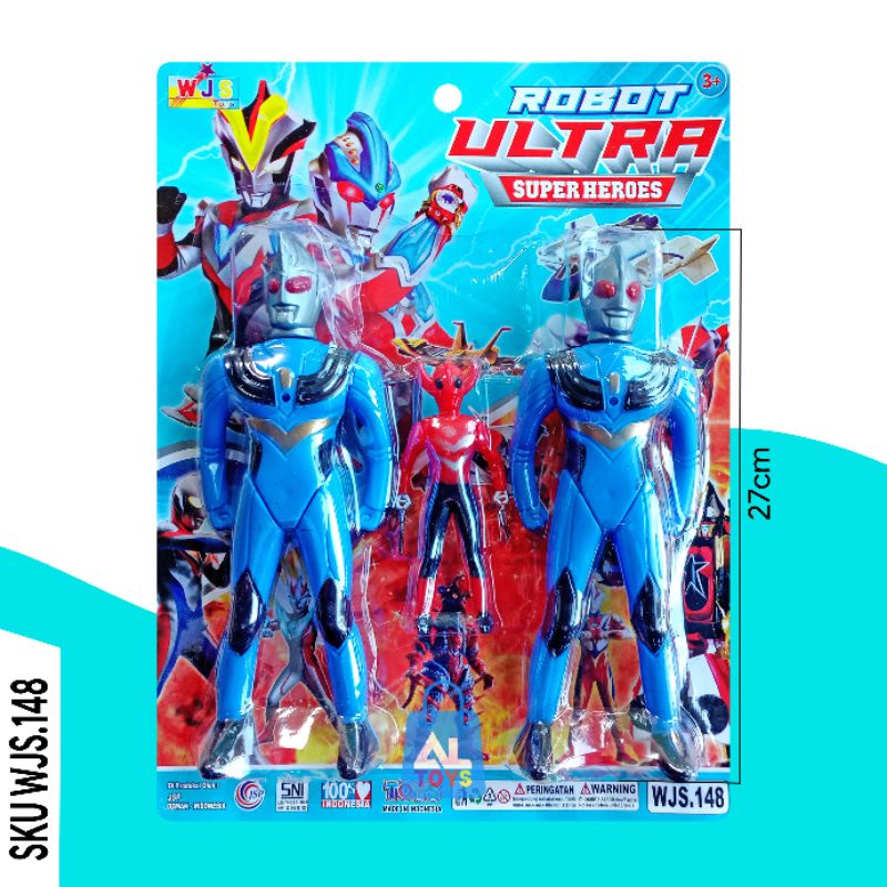 Mainan Figur Robot Ultara Man Super Hero Set Isi 3 HARGA MURH