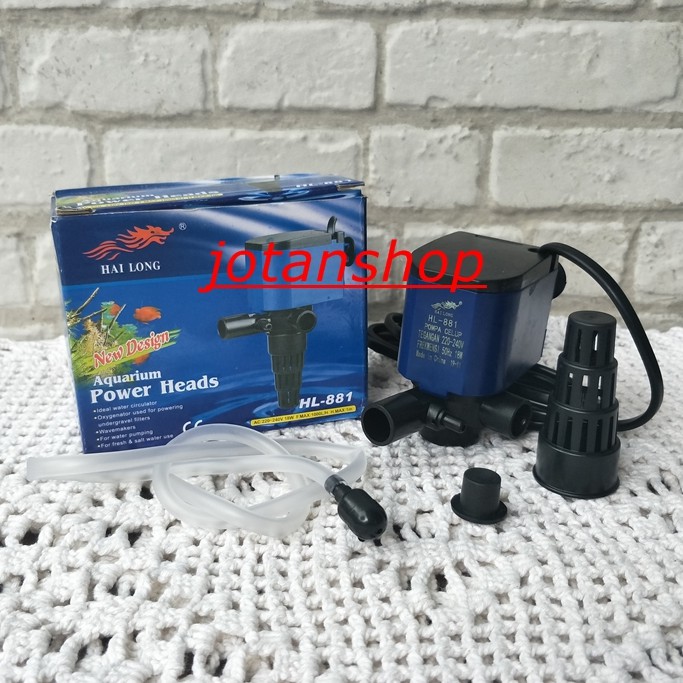 HAILONG HL 881 HL881 HL-881 Pompa Celup Power Heads aquarium aquascape