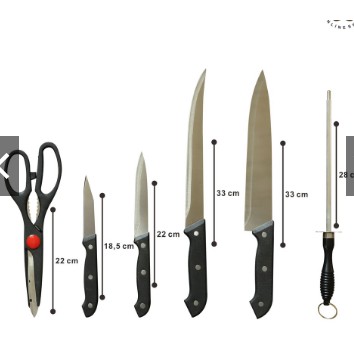 [TERMURAH]Pisau Dapur / Talenan Full Set / Kitchen Knife / Set Pisau Dapur Murah / Pisau Dapur