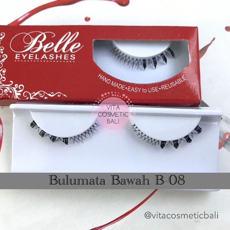 Bulu Mata Bawah Belle Red B-08/ Eye Lashes Belle / Bulu Mata Palsu