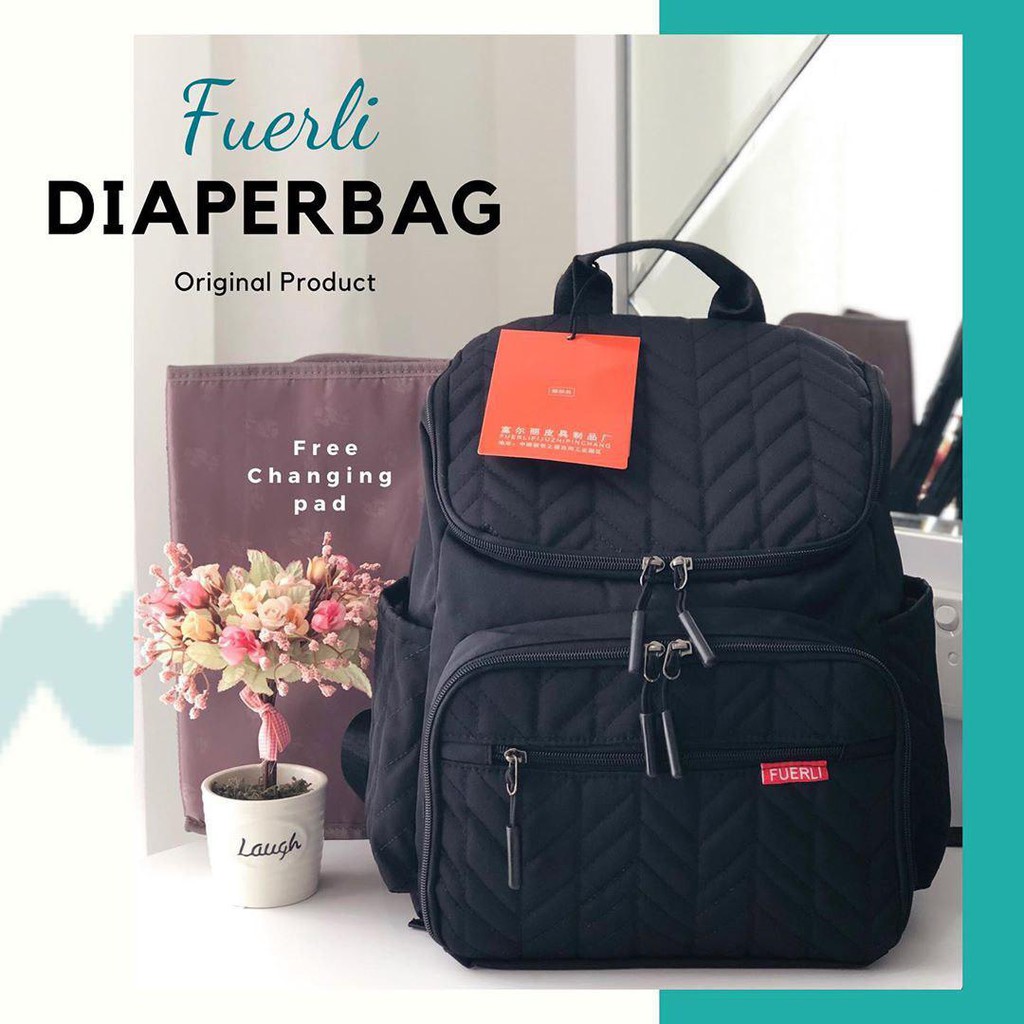 Fuerli Diaper Bag | Diaper Bag Fuerli | Tas Bayi Ransel Fuerli | Fuerli Diaper Bag Original | Tas Ba