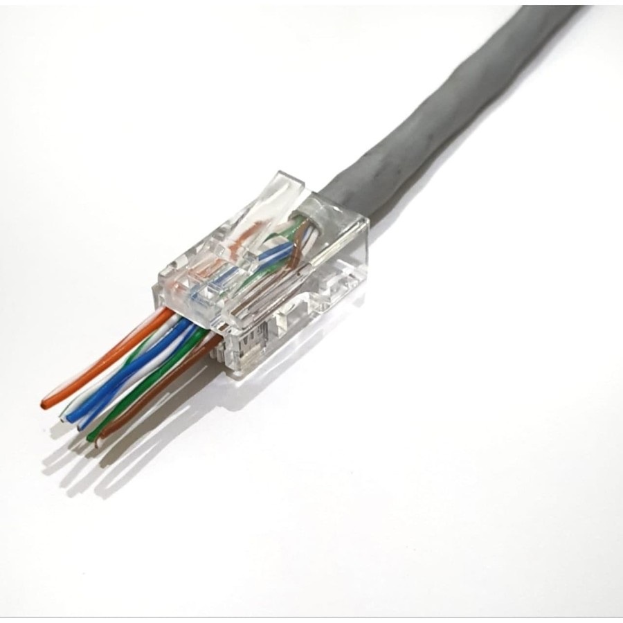 Konektor RJ45 CAT5 Easy Crimp Anti gagal Connector RJ45