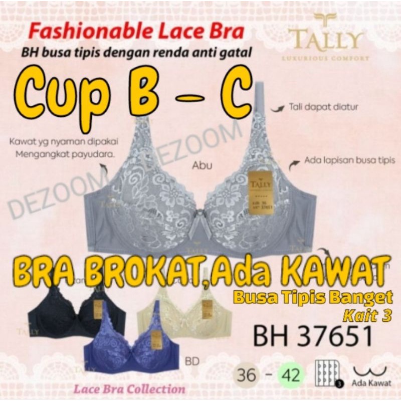 Bh Brokat Ada Kawat Tally 37651 Cup B-C kait 3
