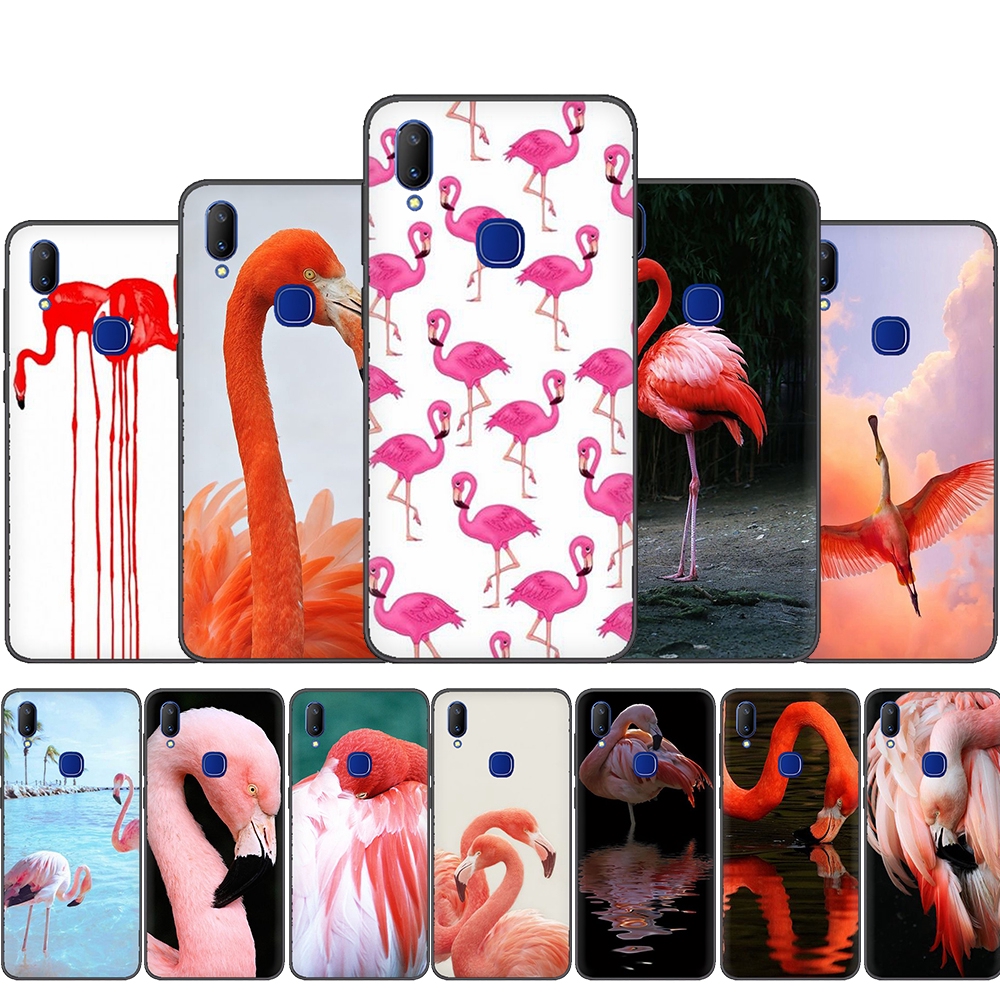 Soft Case Anti Jatuh Motif Flamingo Warna Pink Merah Untuk Vivo S5 Nex3 Y19 Y30 Y50 Shopee Indonesia
