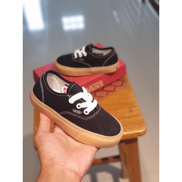 SEPATU ANAK VANS AUTHENTIC HITAM GUM PREMIUM HIGH QUALITY SEPATU ANAK LAKI LAKI