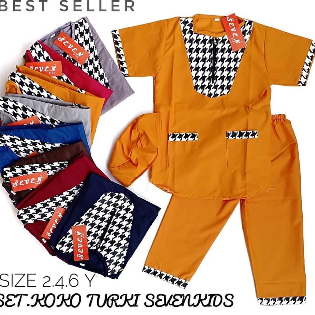 Baju Koko Anak Setelan Sevenkids