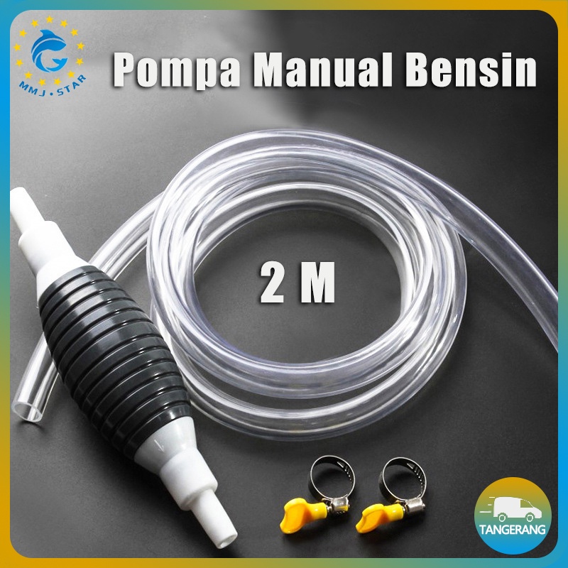 【2 M】Pompa Manual Bensin/Pompa Siphon Manual Mobil/Pompa Tangan Selang Penyedot Sedot/Car Manual Fuel Tank Syphon Pump