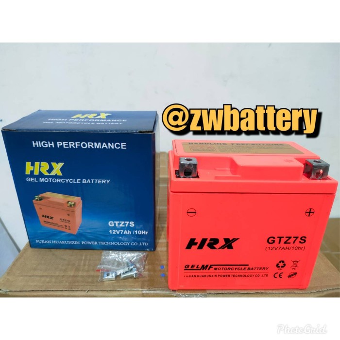 Aki motor Honda CBR150R, Vario 125, Vario 150 GTZ7S MF 12v 7ah Aki Gel