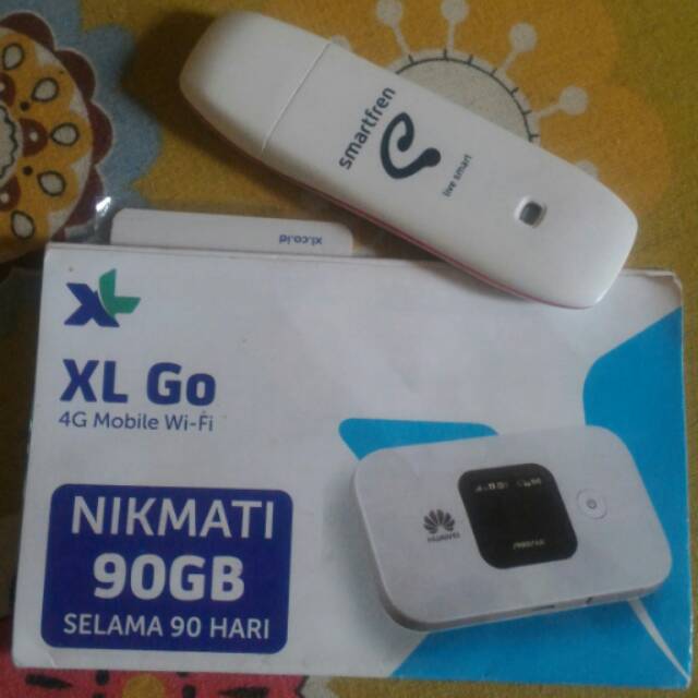 Perdana XL GO 90GB dan Modem Smartfren