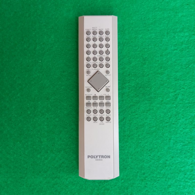 Remote DVD Home Theater POLYTRON Original Asli . 84D826 .
