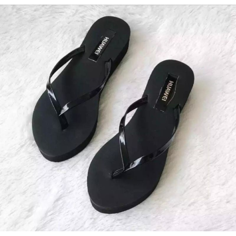 sandal wedges dewasa ANDIN terlaris-Hitam
