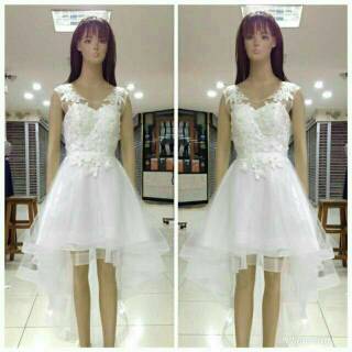 Gaun Pesta Ekor Party Dress Baju Pesta Korea