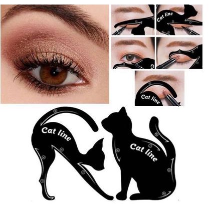 (NCS) Cetakan Cat Line Eye Makeup Cetakan Eyeliner Template Makeup Tools Kit Cat Eyeliner Eyeshadow