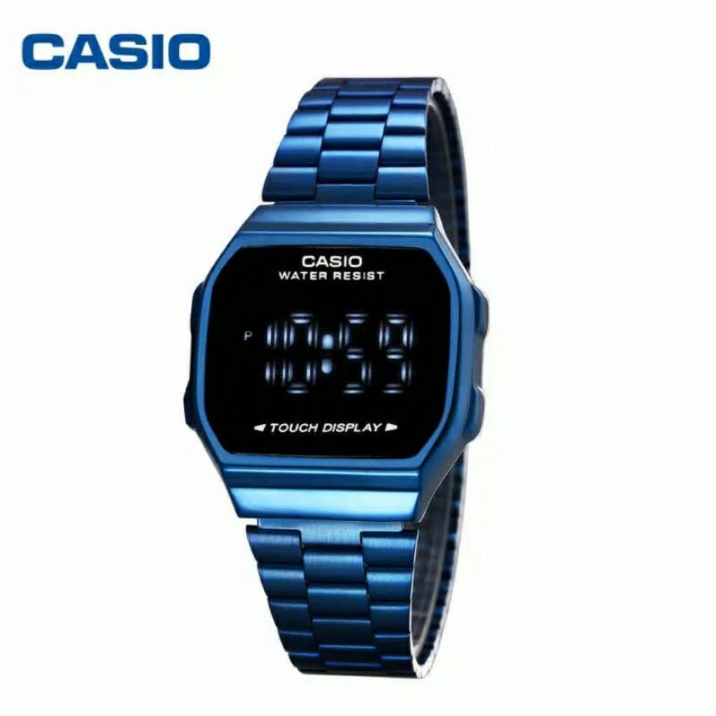 [ COD ] Jam tangan wanita Casio touch screen stainless