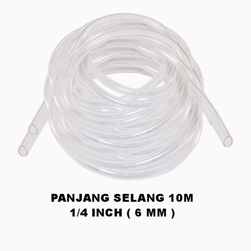 EELIC SEA-T1/4INCH Selang transparan bening 10 meter  waterpass diameter selang 1/4 inch (6MM) multi