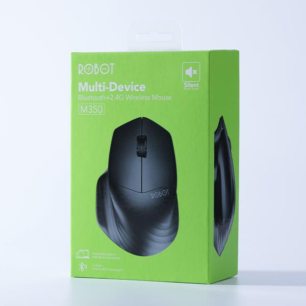 ROBOT M350 bluetooth 2.4g mouse silent key black