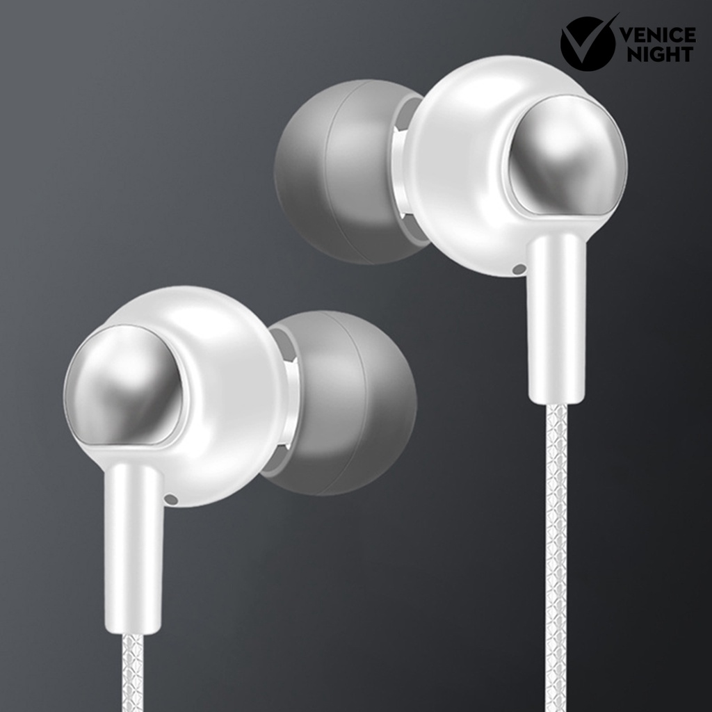 (VNEP) (Berkabel) Earphone In ear Ergonomis Dengan Efek Suara Sensitifitas Tinggi + Jack 3.5mm