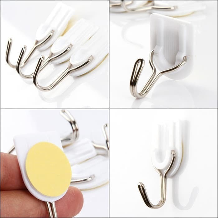 [DGB] MAGIC HOOK GANTUNGAN 6PCS RAK TEMPEL DINDING KUAT CANTOLAN BAJU