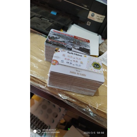 

id card pelajar / kartu parkir / kartunama