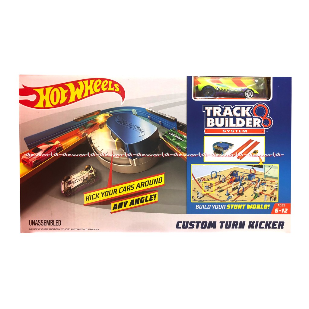 Hotwheels Track Builder Custom turn Kicker Mainan Hotwel Hot Wheels Hotwil