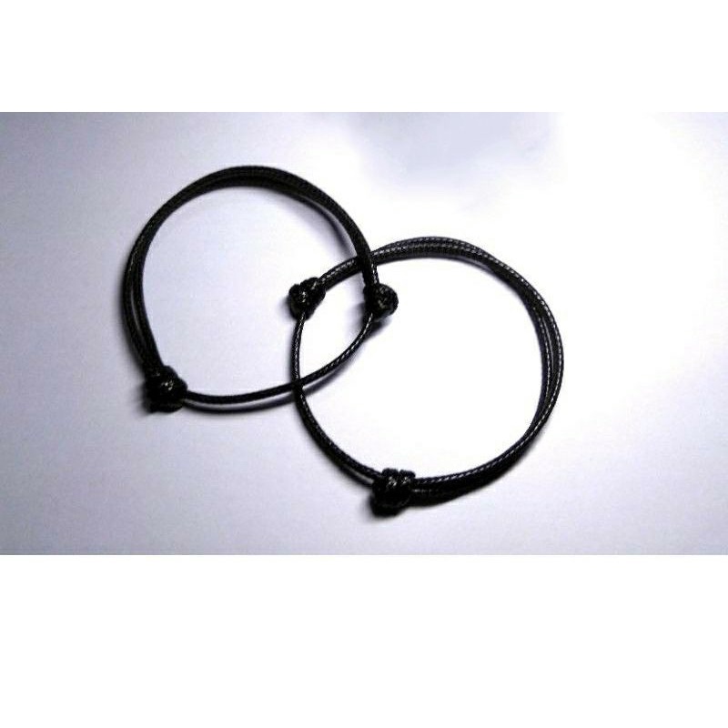 2 pcs gelang magnet/Sepasang Gelang Couple Magnet Gelang Tali Couple Magnet Attract-Polos sepasang
