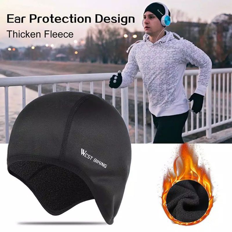 WEST BIKING Topi Helm Sepeda Cycling Cap Kupluk
