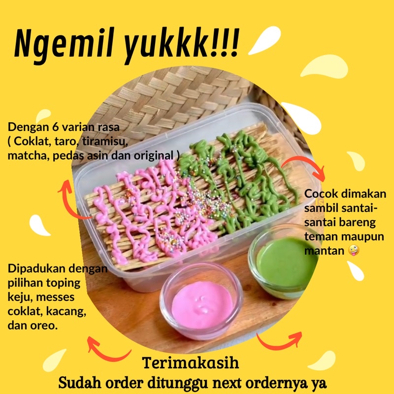 

CEMILAN MIE GEPENG MANIS ,ASIN, PEDAS / CEMILAN JADUL / CEMILAN ANAK / CEMILAN DEWASA / CEMILAN SANTAI