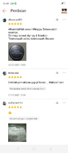 Pemutih Gigi Teeth Whitening Powder Organic Activated Charcoal Bamboo