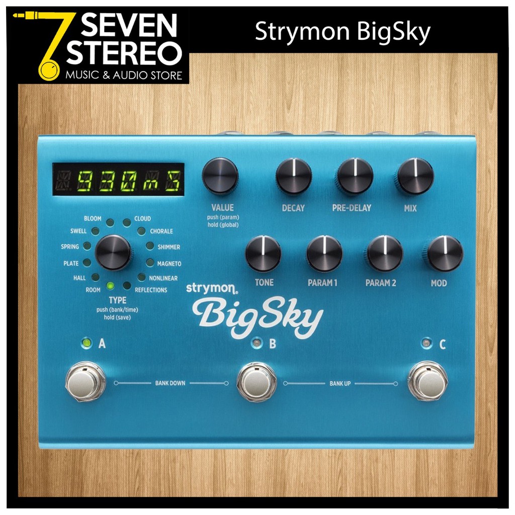 Strymon BigSky Multidimensional Reverb Pedal Effect Stompbox