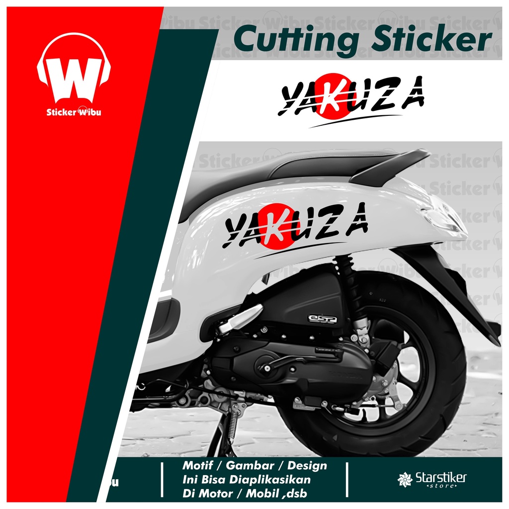 STRIPING SCOOPY YAKUZA / SCOOPY YAKUZA / STICKER / STIKER CUTTING / YAKUZA / JEPANG / TULISAN JEPANG