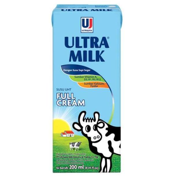 

READY COD Susu Ultra Milk UHT 200ml per karton isi 24pcs - Full Cream